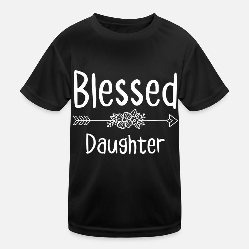Blessed Daughter Kids Functional T-Shirt
