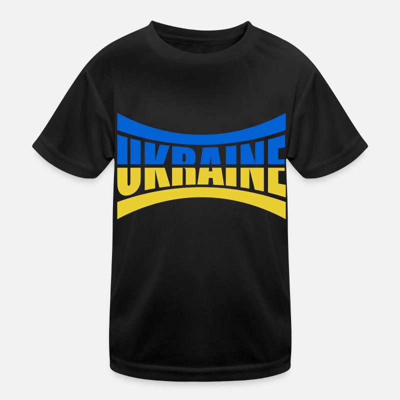 Flag Bar Ukraine T-shirt sport Enfant