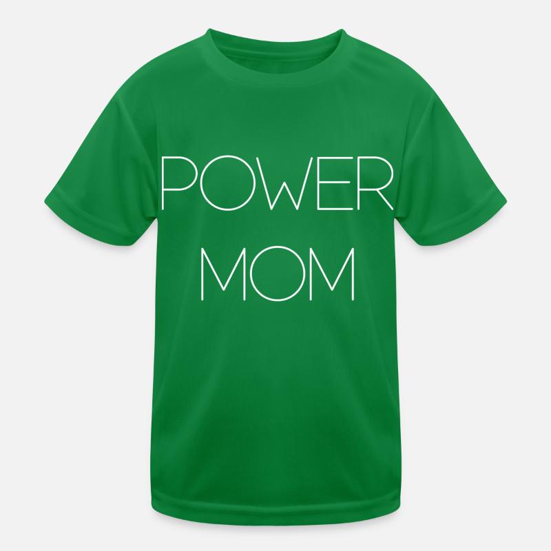 power mom Mama Mutter Kinder Eltern Schrift Kinder Funktions-T-Shirt