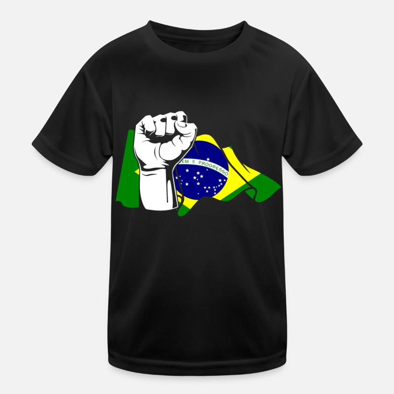 Faust Brasilianer Brasilien Kinder Funktions-T-Shirt