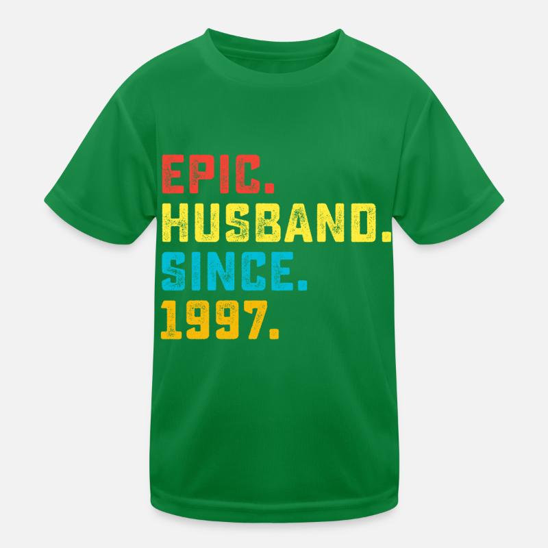 epic husband since 1997 Kids Functional T-Shirt