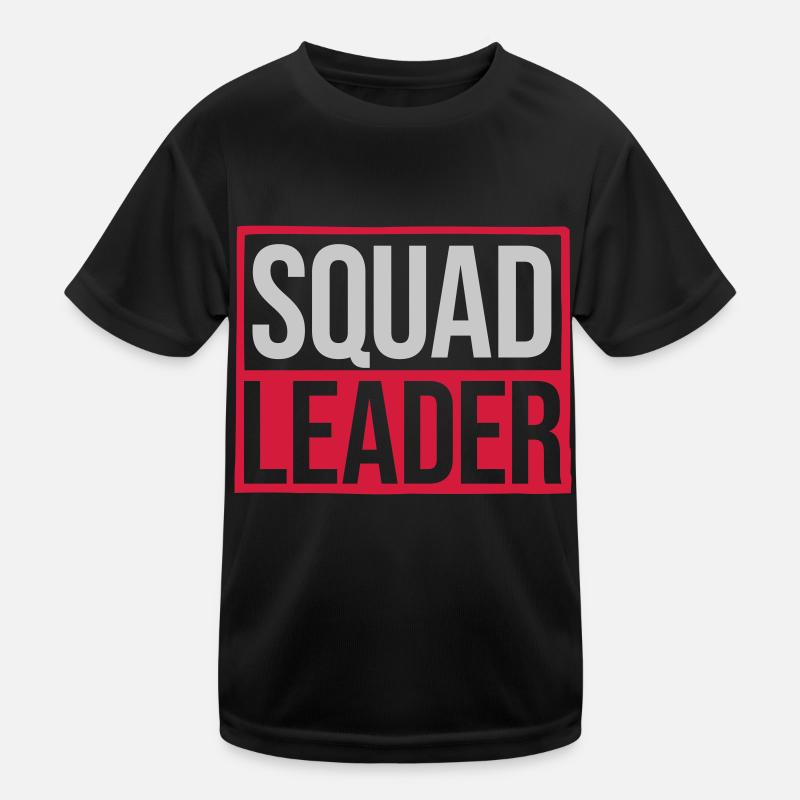 Team Squad Leader Schild Kinder Funktions-T-Shirt