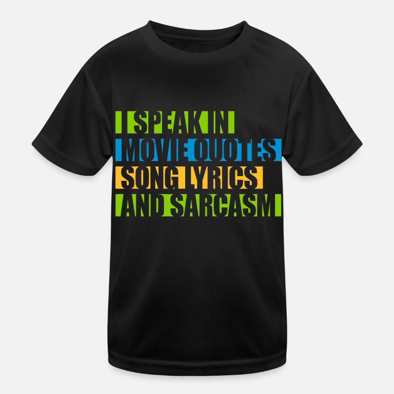 speak lyrics and sarcasm Kids Functional T-Shirt