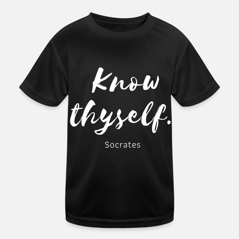 Know thyself Socrates Kids Functional T-Shirt