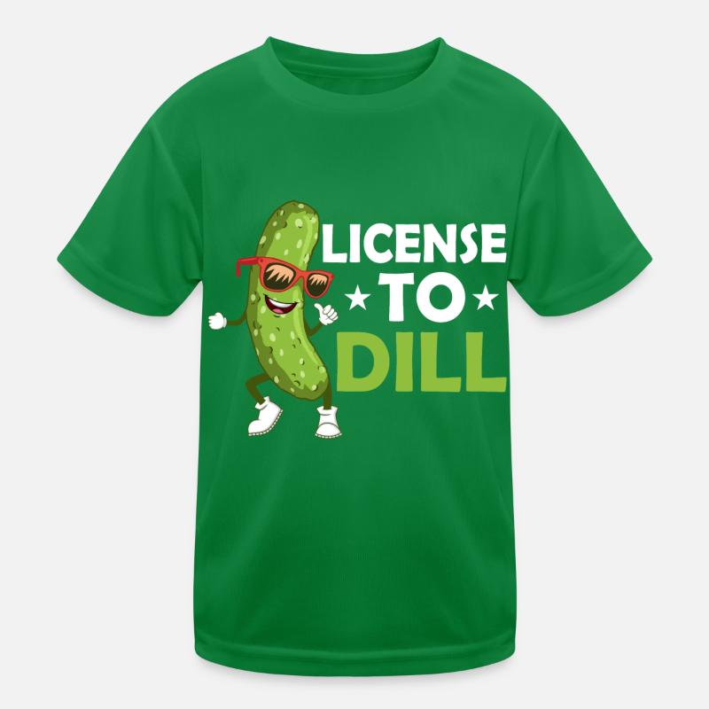 Licence pour cornichon au concombre à l’aneth T-shirt sport Enfant