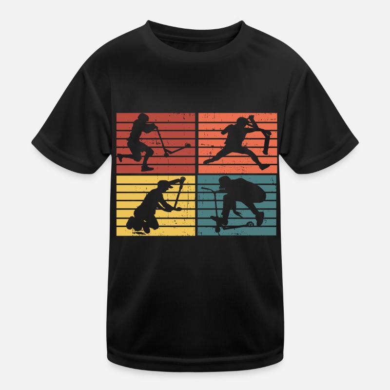 Stunt Scooter Kinder Funktions-T-Shirt