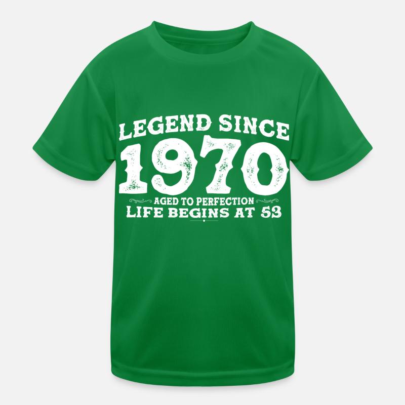 Legende seit 1970 53 Jahr der Perfektion - 53. Kinder Funktions-T-Shirt