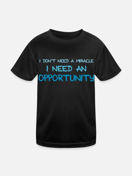 MOTTO - Kinder Funktions-T-Shirt - Schwarz