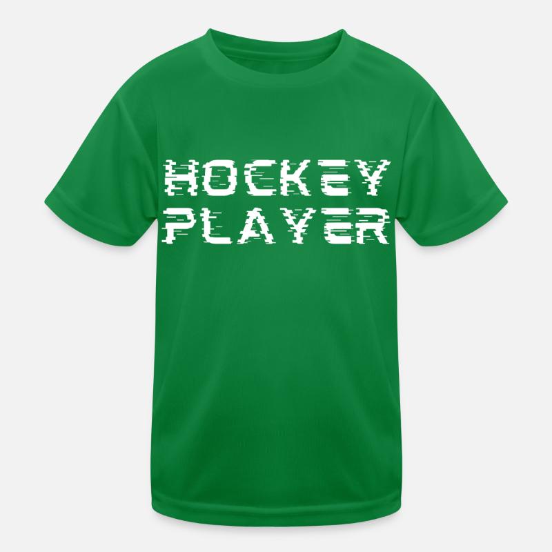 Hockeyspieler originelle Geschenkidee Kinder Funktions-T-Shirt