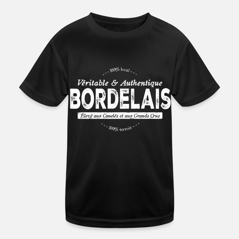 Véritable et authentique Bordelais T-shirt sport Enfant