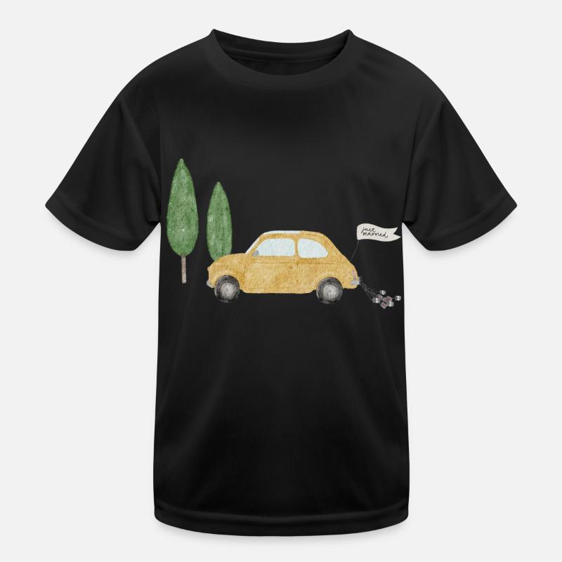 Just married Kinder Funktions-T-Shirt