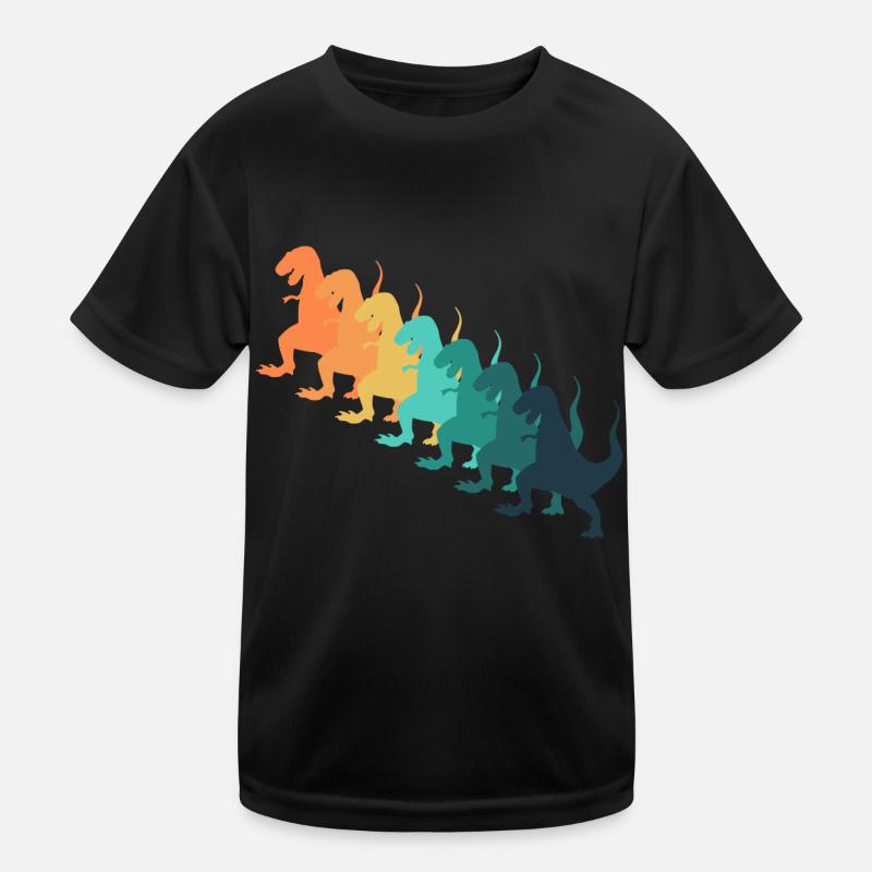 Retro-Dinosaurier Kinder Funktions-T-Shirt