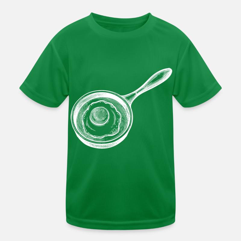 Fried egg pan Kids Functional T-Shirt