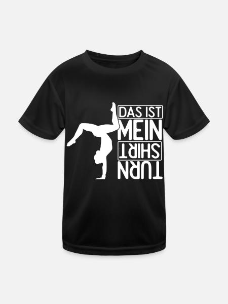 Das Ist Mein Turn Shirt Sport Trainer Sportverein - Kinder Funktions-T-Shirt - Schwarz - Vorne