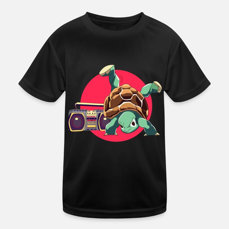 Breakdance Turtle Loco Animal Squad Kids Functional T-Shirt