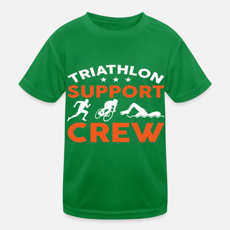 Triathlon Support Crew Kinder Funktions-T-Shirt
