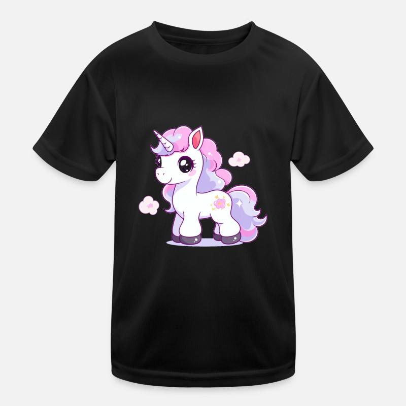 Hübsches Einhorn Kinder Funktions-T-Shirt