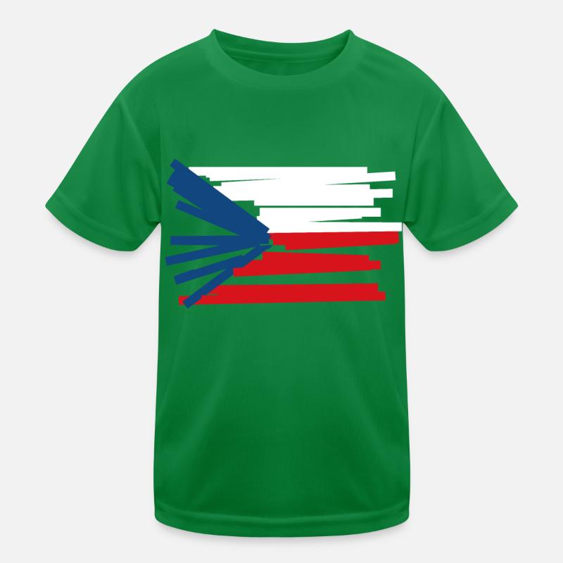 Tschechien Flagge - Moderne Kunst Kinder Funktions-T-Shirt