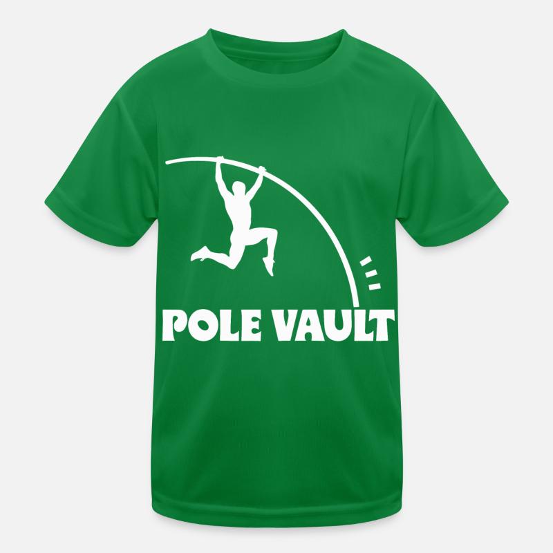 Stabhochspringer-Geschenk Kinder Funktions-T-Shirt