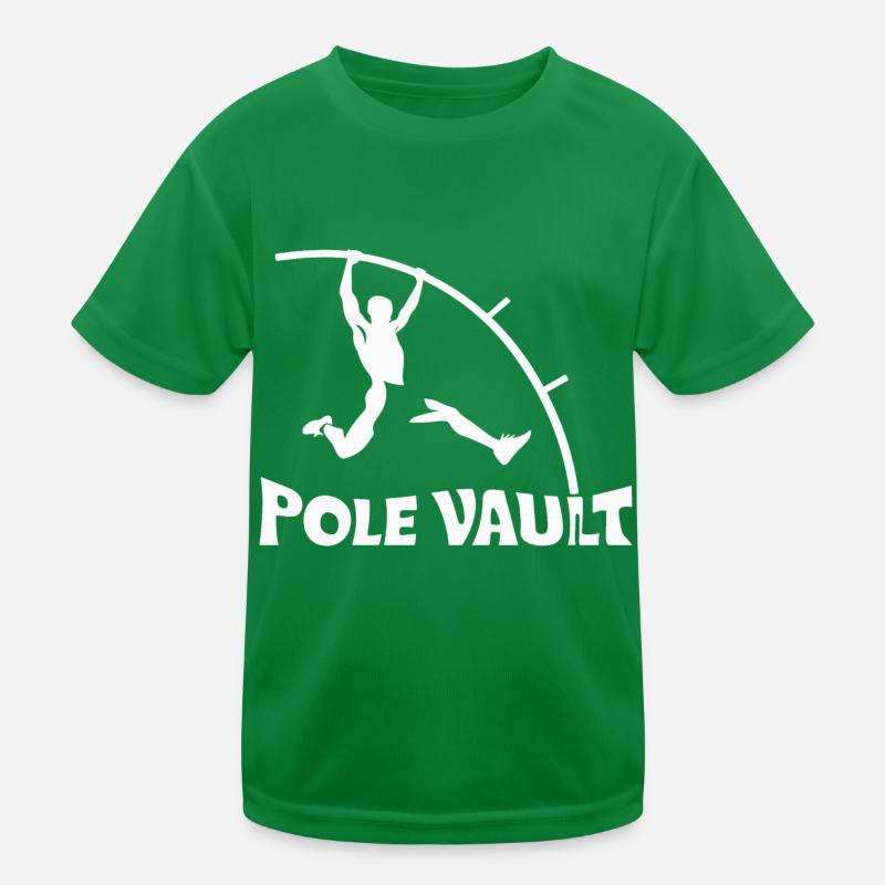 Pole Vaulter Gift Kids Functional T-Shirt
