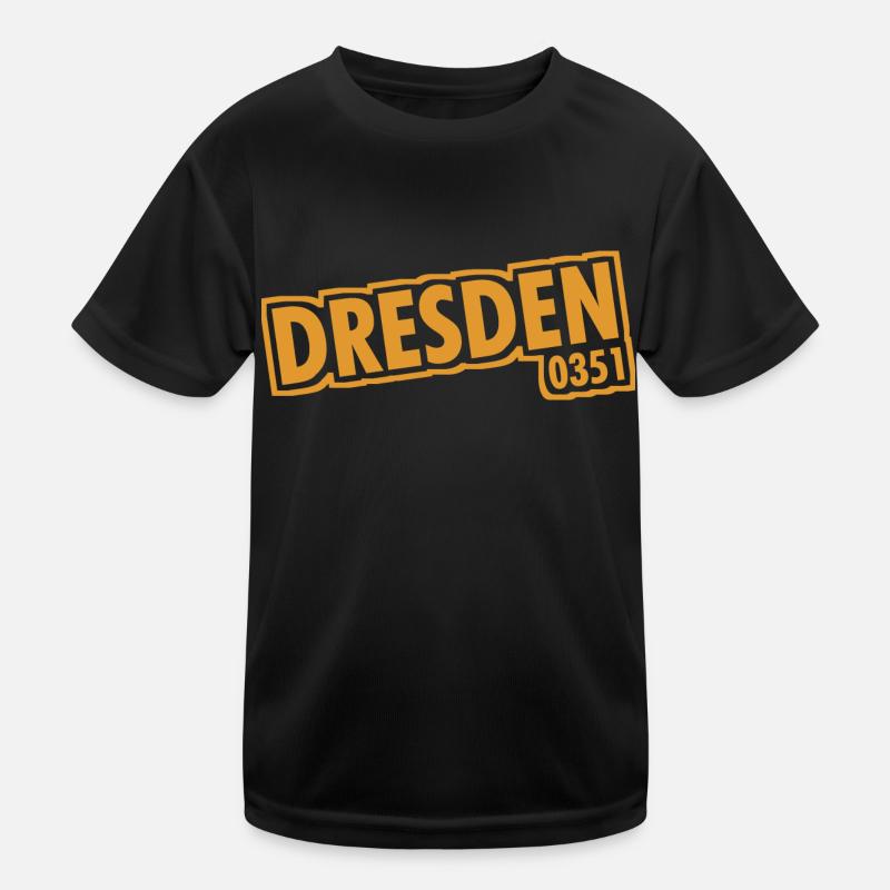 Dresden - 0351 - Area Code - Saxony Kids Functional T-Shirt