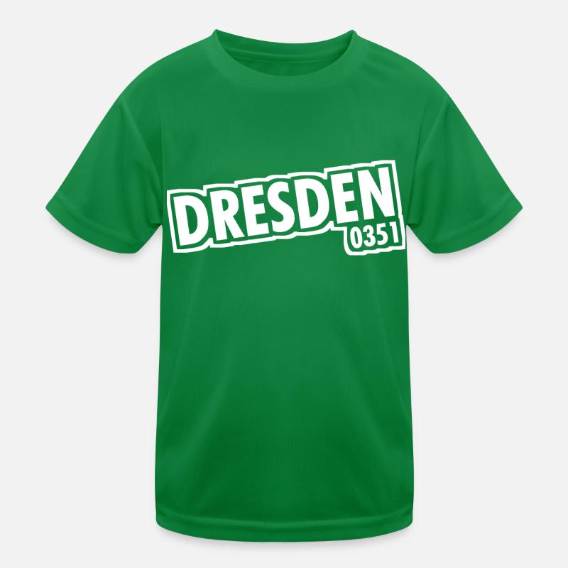 Dresden - 0351 - Area Code - Saxony Kids Functional T-Shirt