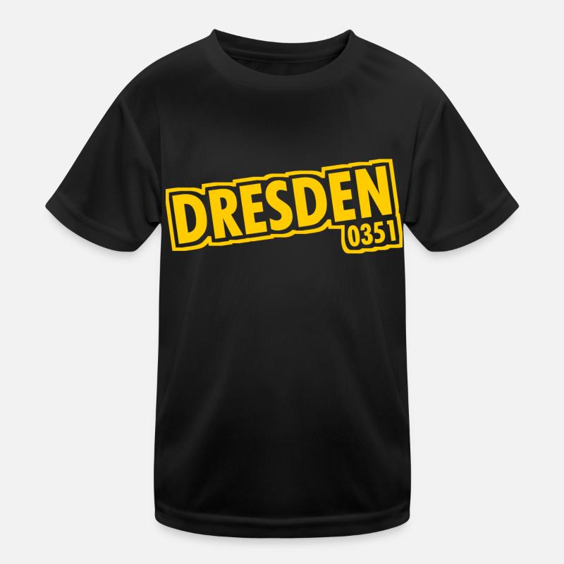 Dresden - 0351 - Area Code - Saxony Kids Functional T-Shirt