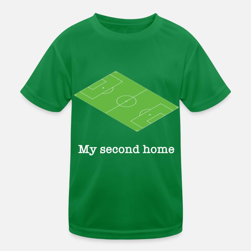Football Square Green Funny Saying Kids Functional T-Shirt