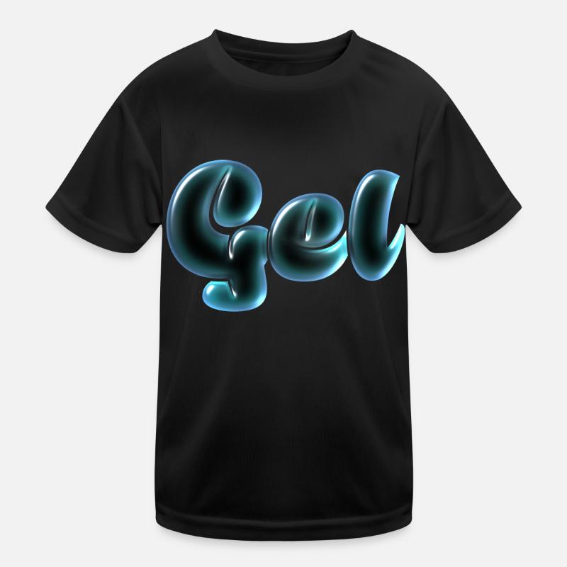 Gel Text Effect Kids Functional T-Shirt