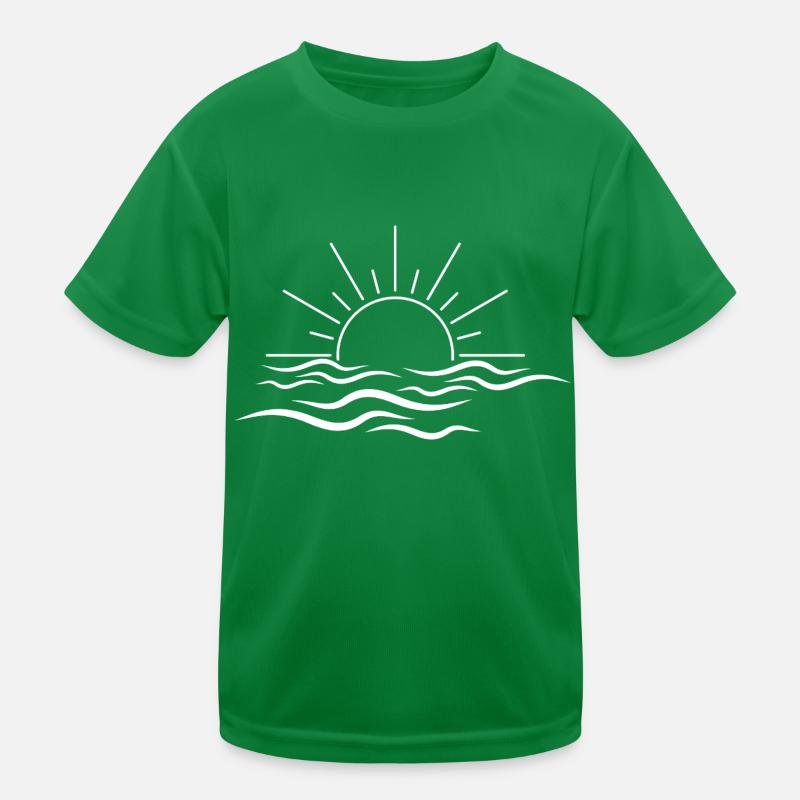 Sun and wave Kids Functional T-Shirt