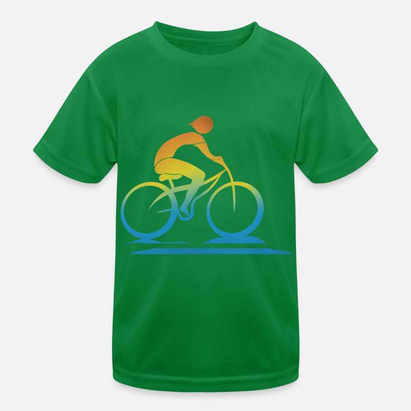 Radfahrer Kinder Funktions-T-Shirt