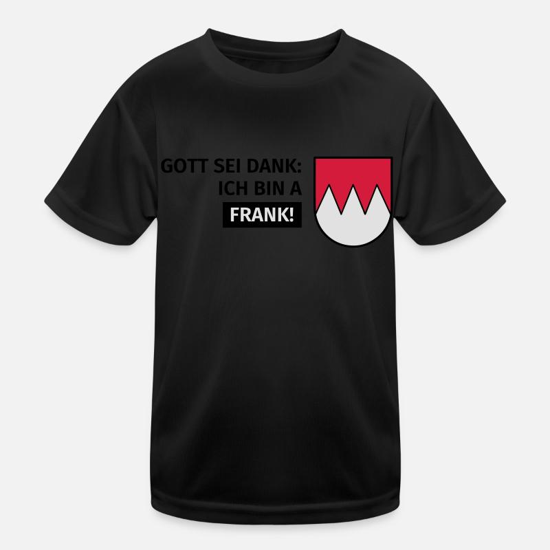 Gott sei Dank ich bin a Frank Kinder Funktions-T-Shirt