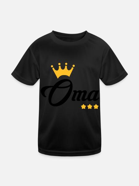 Großmütter / Oma / Mami / Großmutter / Mamy - Kinder Funktions-T-Shirt - Schwarz - Vorne
