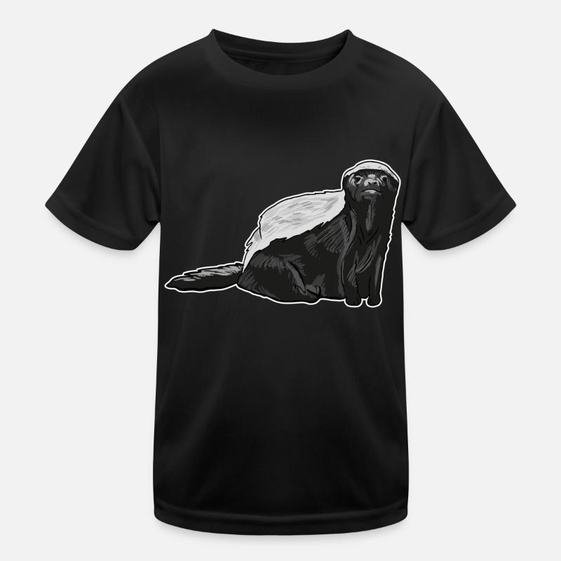 Honey Badger - Kids Functional T-Shirt - black