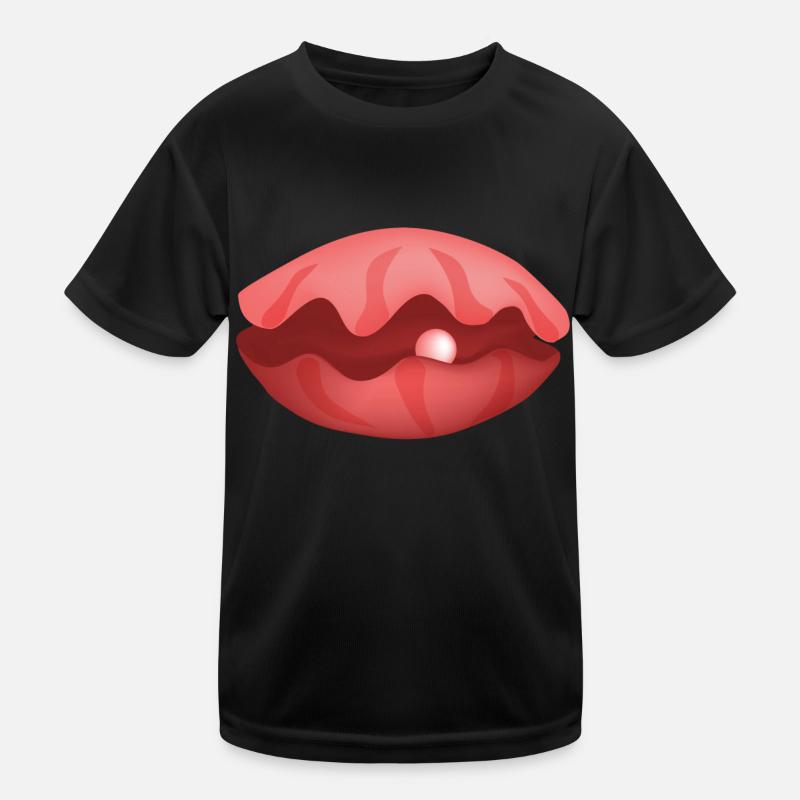 Pearl Shell - Perle Muschel Kinder Funktions-T-Shirt