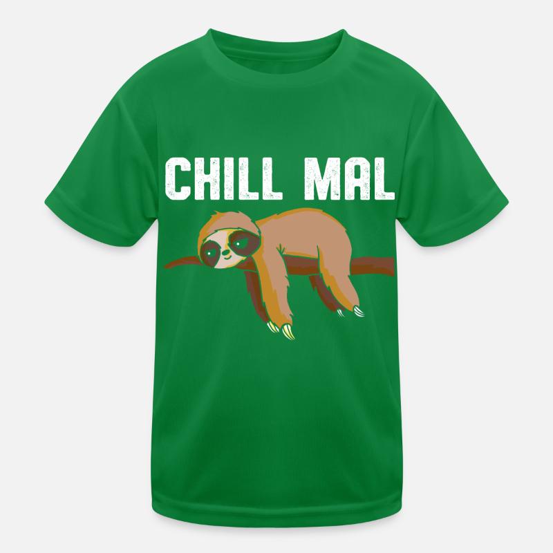 Chill times sloth Kids Functional T-Shirt