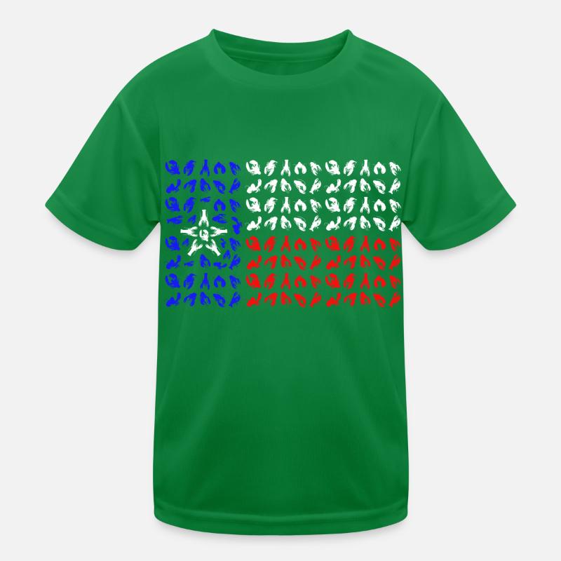 Crayfish Texas Flag Seafood Crab Kids Functional T-Shirt
