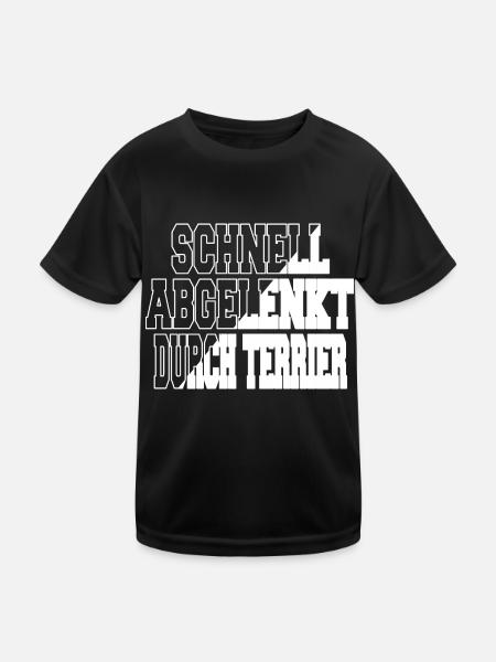 zitat geburtstagsgeschenk hundehalter - Kinder Funktions-T-Shirt - Schwarz - Vorne