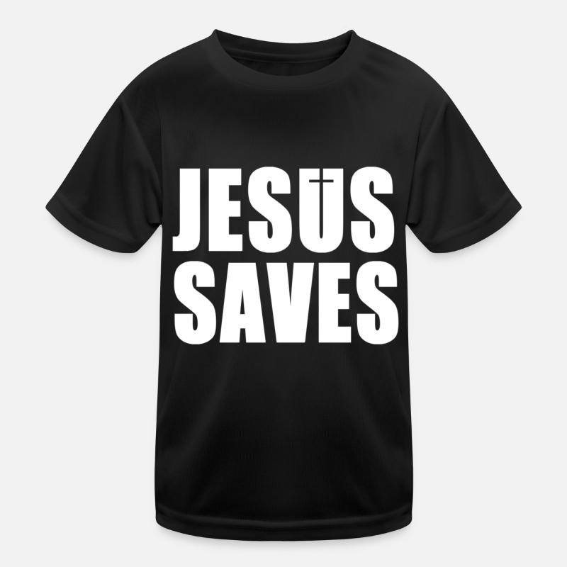 Jesus rettet Kinder Funktions-T-Shirt