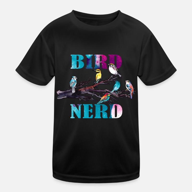 Bird Nerd Lustiges Vogel Design Kinder Funktions-T-Shirt