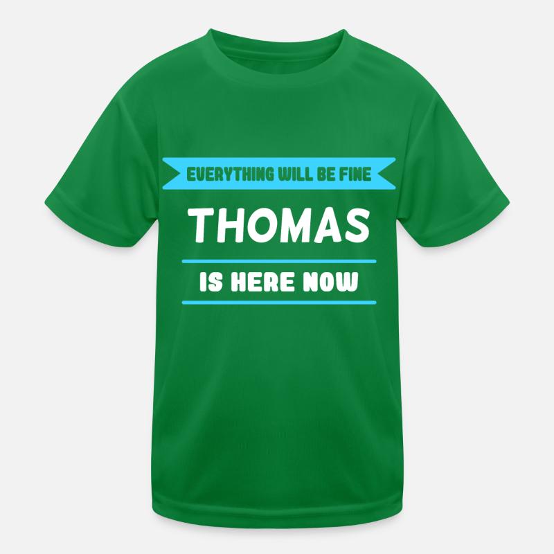 Thomas Name Spruch für stolzen Thomas Kinder Funktions-T-Shirt