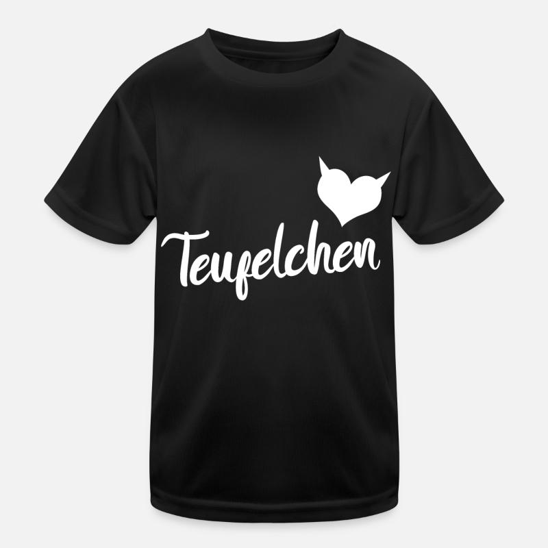 Teufelchen mit Herz Devil Kinder Funktions-T-Shirt