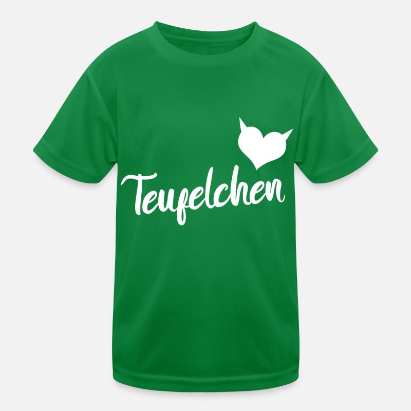Teufelchen mit Herz Devil Kinder Funktions-T-Shirt