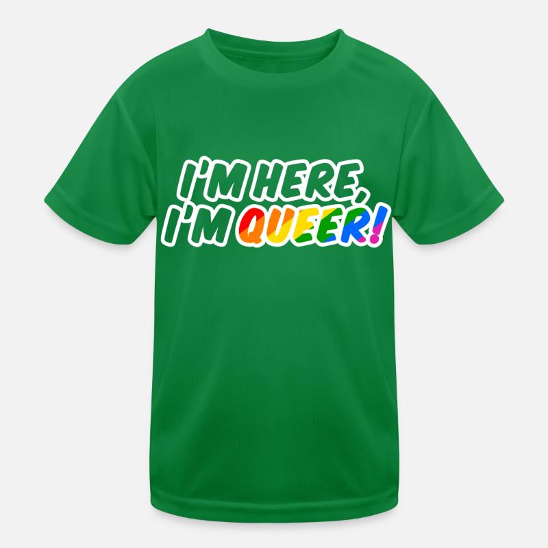 Queer is here! Kinder Funktions-T-Shirt