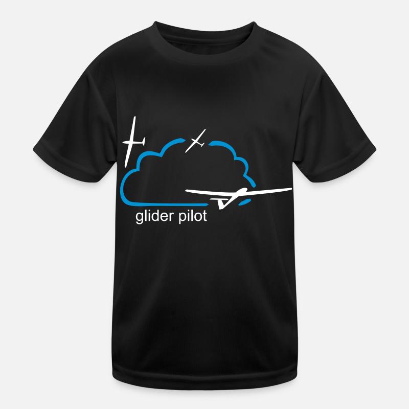 Glider Glider Cloud Pilot Geschenkide Kids Functional T-Shirt