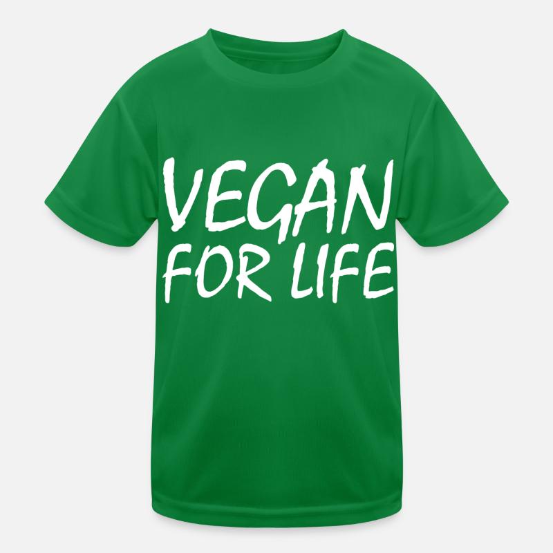 Vegan for life Kinder Funktions-T-Shirt