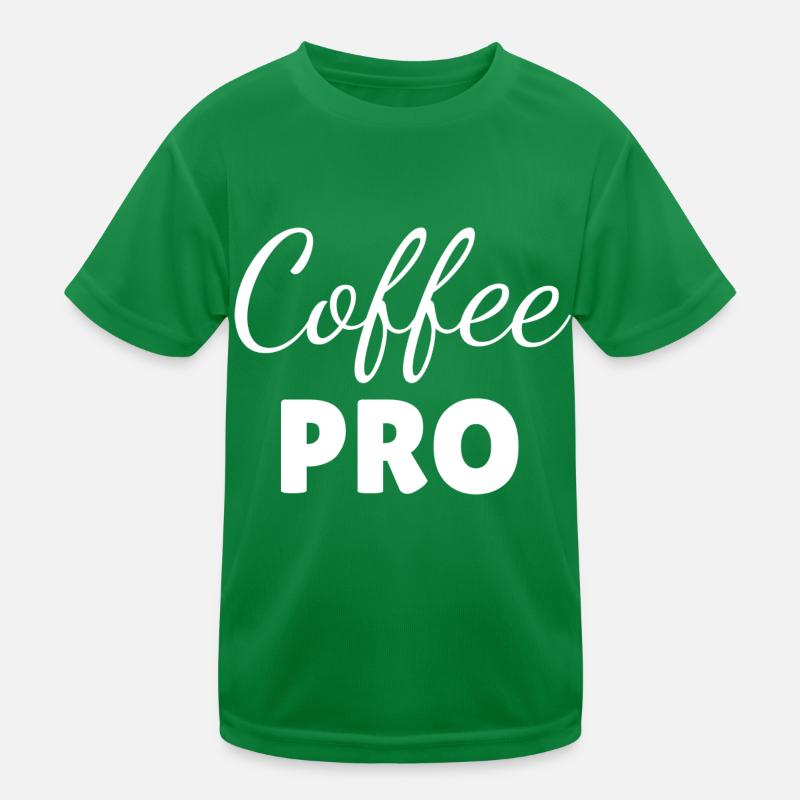 Coffee pro, coffee lover gift slogan Kids Functional T-Shirt