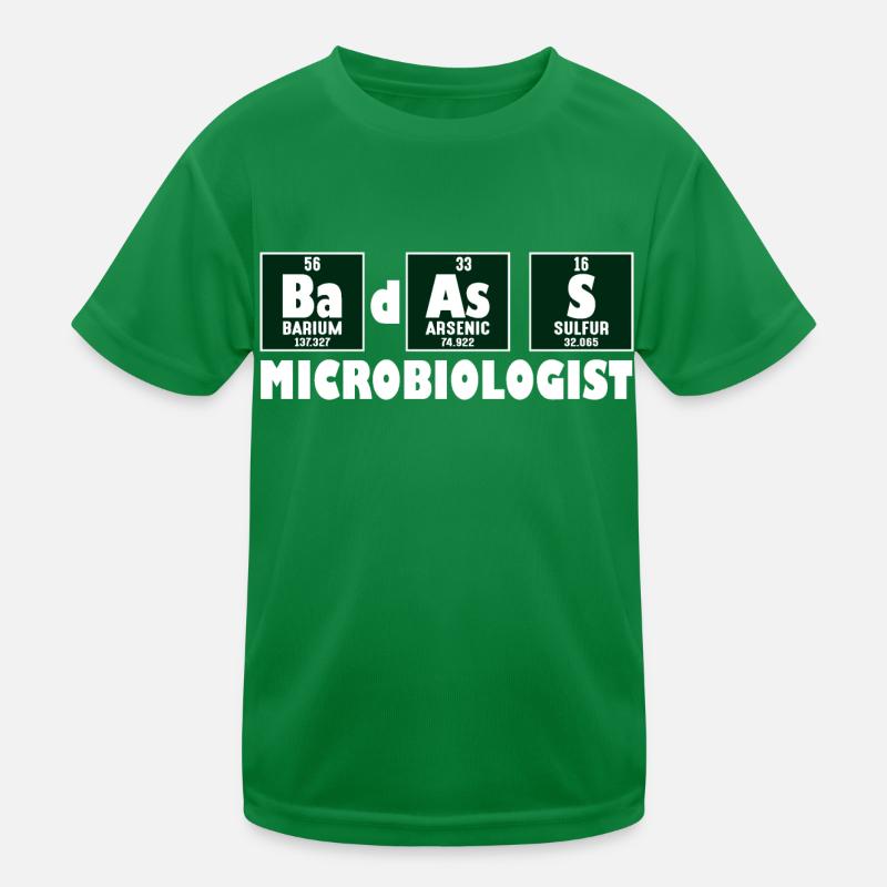Drôle de microbiologiste badass de l’élément principal T-shirt sport Enfant