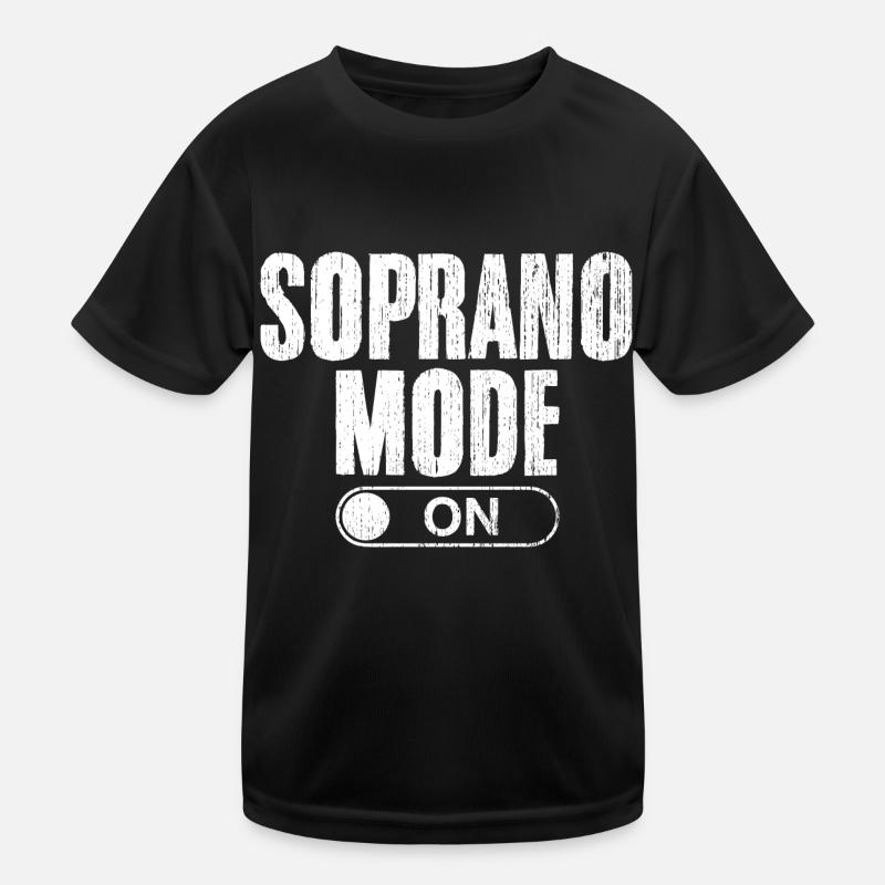Soprano Mode On Singing Funny Choir Singing For Kinder Funktions-T-Shirt
