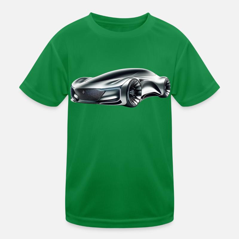 futuristisches Auto Kinder Funktions-T-Shirt